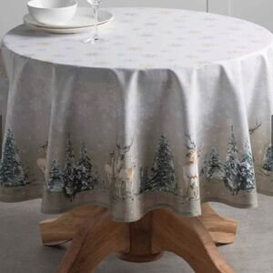 Maison d' Hermine Deer In The Woods Round Tablecloth